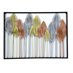 เครื่องตกแต่งสุดหรูสำหรับบ้าน,กรอบโลหะรูปใบไม้สำหรับตกแต่งผนังบ้าน - Product Image 6