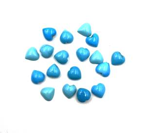 Cabujón de corazón turquesa de Bella Durmiente Natural, piedra preciosa azul de 5-10 MM con certificación IGI suelta para la fabricación de joyas - Product Image 6
