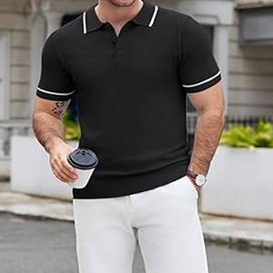 Polos de sport à manches courtes brodés par impression de sport pour hommes avec logo personnalisé de haute qualité fabriqués en gros par le sport habillé - Product Image 5