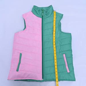 AKA Custom 100% poliéster cremallera sin mangas doble cara deportes cortavientos transpirable ligero acolchado burbuja mujeres chalecos - Product Image 2