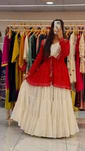 Ever New Exclusive Self-Design Bordure Georgette en soie de coton mercerisé extensible pour les fêtes d'hiver Mariages Nouvel été - Product Image 3