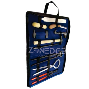 Professional Horse Farrier Tool <b>Kit</b> Veterinary Instrument for Hoof Grooming and <b>Shoe</b> <b>Care</b> Includes Leather Bag By Zonedge - Product Image 4