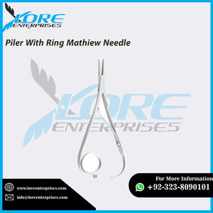 Mayorista Fabricante Mathieu Dental Aguja Titular Piler Con Anillo Mathiew Aguja por Lore - Product Image 5