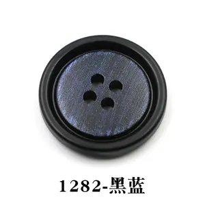Кнопка с коричневым зеркалом 24-48 л, бесплатный образец, в наличии на заказ, 4 отверстия, кнопка из смолы для шитья ABS для костюма