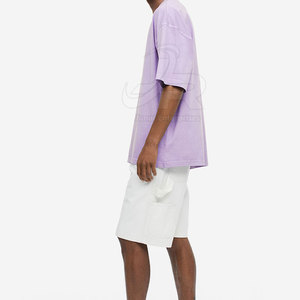 T-shirts pour hommes à manches courtes de haute qualité, lavage à l'acide, impression de logo personnalisé, t-shirts pour hommes à lavage à l'acide - Product Image 4