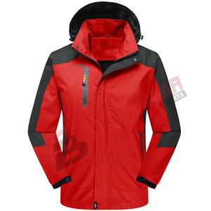 Veste coupe-vent à capuche imperméable de style rue pour hommes pour la saison d'hiver col montant fermeture à glissière XS 6XL vente! - Product Image 2
