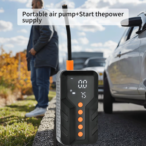 Avviatore di Emergenza Bogo in Plastica 120W con Compressore d'Aria 150PSI, Luce di Emergenza, Monitoraggio Pressione Pneumatici, Booster Batteria Auto Portatile - Product Image 3