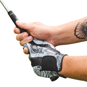Respirant Durable vente chaude meilleure qualité hommes personnaliser marbre conception en peau de mouton gants de Golf poignées antidérapantes sport nouveau - Product Image 6
