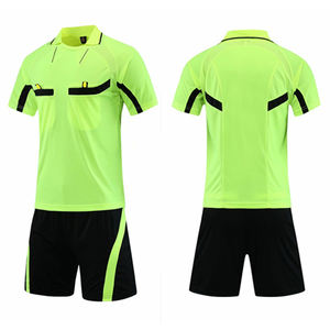 Uniformes de Football professionnels uniforme de Football d'arbitre adulte chemise à col rabattu personnalisée trois poches Shorts costume - Product Image 1