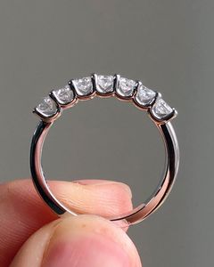 925 Sterling Silver <b>Moissanite</b> <b>Jewelry</b> Eternity Band Diamond Engagement Wedding Ring Stackable Gold Plated Rings <b>Jewelry</b> Women - Product Image 5