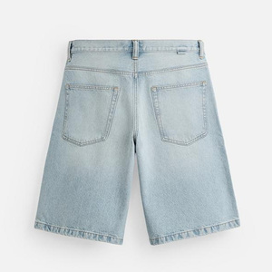 Short en jean lavé à l'acide pour hommes personnalisé Style vintage Options d'impression de broderie de logo personnalisées Fabricant de marque privée - Product Image 2