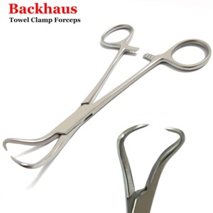 Instrument chirurgical manuel de haute qualité équipements dentaires pince à serviette Backhaus avec pince à serviette pince à serviette pince à serviette chirurgicale - Product Image 4