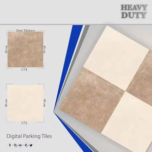 Wholesale Vistaar Brand 9mm Thickness Commercial Non-Slip 16x16 40x40 Porcelain <b>Ceramic</b> Digital Parking Floor Tiles 400x400mm - Product Image 2