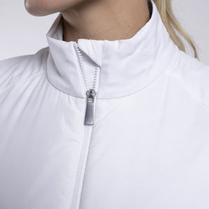 Gilet de golf sans manches en softshell à fermeture éclair intégrale, coupe-vent et isolant, de qualité supérieure, personnalisé pour femmes - Product Image 3
