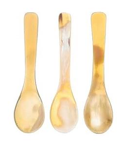 Juego de Cubiertos de cuerno de búfalo Natural de calidad hecha a mano, cuchara pulida con espejo, tenedor para cena, hogar, cocina, capacidad para uso de obsequios - Product Image 6