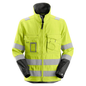 Flame Resistant Safety Jacket Cotton Blend <b>Fabric</b> High Visibility <b>Reflective</b> Panels Multiple Tool Pockets Made In Pakistan - Product Image 1