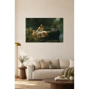 Fida Waterhouse La dame de Shalott sur un bateau, impression sur toile - Product Image 4