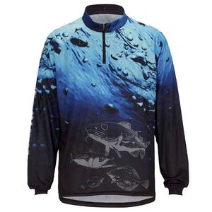 เสื้อเจอร์ซีย์ใส่ตกปลาสำหรับผู้ชายและผู้หญิงเสื้อตกปลาพิมพ์ซับลิเมชันแบบปรับแต่งได้ - Product Image 3