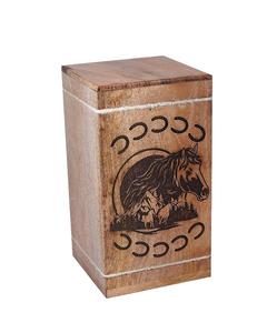 Urnes en bois fabriquées à la main pour cendres humaines Urne de crémation au soleil levant adulte pour cendres-Urne funéraire pour columbarium-Funérailles - Product Image 6