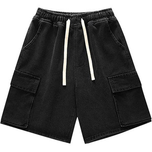 Shorts en jean déchirés et vieillis, coupe slim, streetwear, mode décontractée d'été, short en denim bleu, 2026 - Product Image 6