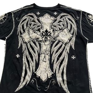 T-shirt délavé pour femme style vintage en coton délavé, décontracté, streetwear, mode quotidienne, haut d'été - Product Image 5