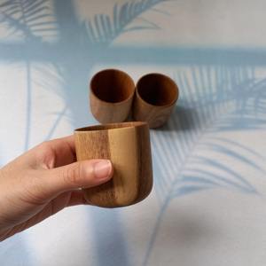 แก้วไม้อะคาเซียดีไซน์คลาสสิก,แก้วสำหรับดื่มชากาแฟน้ำปลาคาร์ฟพร้อมโลโก้ไม้สั่งทำได้จากเวียดนาม - Product Image 4