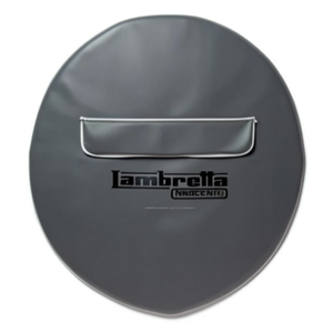 Housse de roue de secours grise Lambretta 10 pouces, accessoires pour pneus et roues de moto - Product Image 3