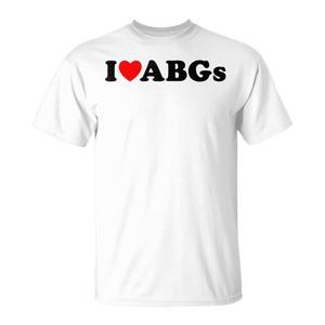 T-shirt I Love ABGs girocollo a maniche corte unisex per adulti, abbigliamento promozionale - Product Image 1