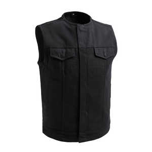 Gilet en cuir demi-toile - Product Image 2