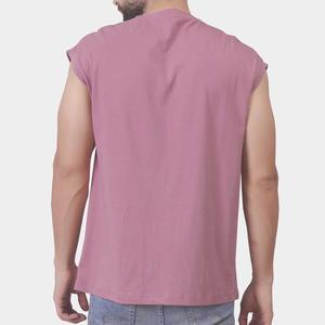 Hombres Tank Top Fabricación OEM ODM MOQ Personalizado Gimnasio Entrenamiento Muscle Shirts Fitness Athletic Camiseta sin mangas con tela de primera calidad - Product Image 6