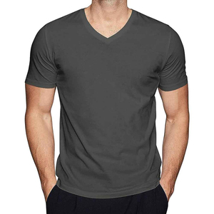 Camiseta Casual de Verano para Hombre, Cuello en V, Algodón, Tallas Grandes M-XL, Corte Ajustado, Estampada, Unisex, Diseño Liso, Camisetas para Hombre - Product Image 4