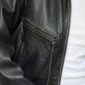 Veste en cuir personnalisée avec logo pour femmes Styles décontractés tendance Veste en cuir véritable souple pour femmes - Product Image 6