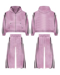 Survêtement de mode d'hiver personnalisable de haute qualité, design tendance, pantalon à bande latérale DTG, option taille plus, comprend l'impression sur le pantalon - Product Image 1