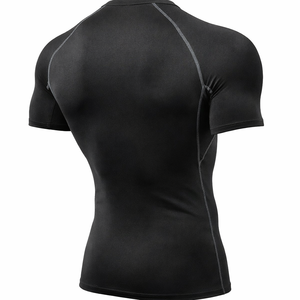 Camiseta de compresión para hombre, ropa deportiva de secado rápido para gimnasio, camiseta ajustada para correr, camiseta transpirable para entrenamiento físico - Product Image 6