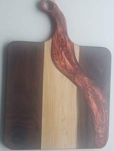 Planche à fromage en résine UNIQUE Planches à découper en résine de bois Planche à découper en bois d'acacia naturel avec utilisation de cuisine personnalisée - Product Image 2