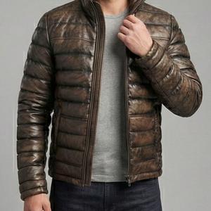Chaqueta Acolchada de Lana para Hombre, Casual, Impermeable, Cortavientos, Transpirable, con Capucha, Aislante, para Invierno, Servicio OEM - Product Image 2