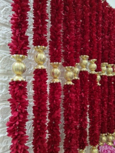 พวงมาลัยผ้าดอกไม้สำหรับงานแต่งงานงานแต่งงานเดือนรอมฎอนของตกแต่งงานปาร์ตี้ฮาลเมเนดี้พวงมาลางานแต่งงานพระพิฆเนศ - Product Image 2