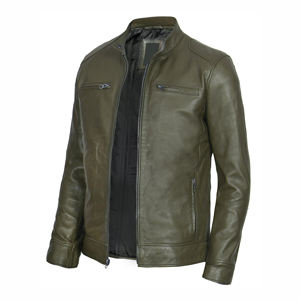 Veste en cuir pour homme de marque privée, nouvelle mode, durable, style haut de gamme, cuir de vache de haute qualité - Product Image 2