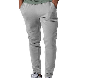 Botón personalizado Fly Canvas Jogger Pantalones French Terry Stacked Flare Pantalones de chándal Mujeres Straight Wide Leg Baggy Spring Flat - Product Image 5