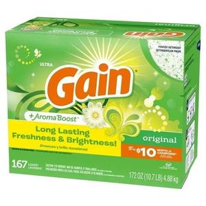 Detergente para ropa en polvo Gain, aroma original, 172 oz, 167 cargas - Product Image 4