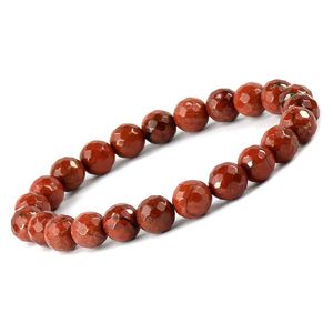 Pulsera de Cristal de Jaspe Rojo, Piedra Preciosa Natural Curativa para Fuerza y Estabilidad - Product Image 2
