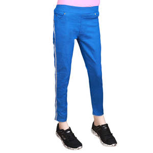 Jeggings rayés pour femmes - Bleu royal - Product Image 1