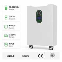 Batterie LiFePO4 Tianon 51,2 V 16 kWh de qualité A, montée sur rack, IP21, pour stockage d'énergie domestique (ESS) - Fabrication chinoise