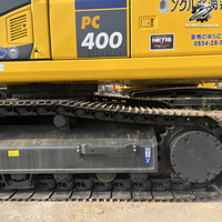 Excavatrice sur chenilles Komatsu PC400, 40 tonnes, grande pelle hydraulique lourde, moteur SAA6D125E5, d'occasion, japonaise, pour l'exploitation minière et les carrières