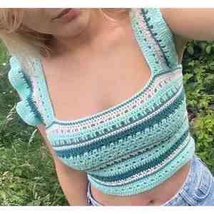 New Look With Reasonable Price Fashion <b>Tops</b> For <b>Women</b> Trendy Crochet <b>Top</b> With <b>Top</b> Quality - Product Image 6