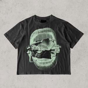 Personalizada de verano de los hombres Vintage High Street Hip Hop camiseta nueva moda de manga corta encantador estampado gráfico 100% algodón de gran tamaño - Product Image 5