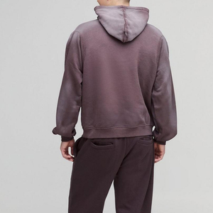 เสื้อฮู้ดพิมพ์ลายดอกไม้ใส่ได้ทั้งชายและหญิงเสื้อมีฮู้ดผ้าคอตตอนขนแกะกันแดดมีขนาดจริงเสื้อผ้าแนวสตรีทโอเวอร์ไซส์ - Product Image 2