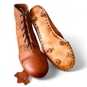 ลูกบอลรักบี้หนังวัว100% วินเทจและรองเท้าฟุตบอลสไตล์คลาสสิกย้อนยุคโบราณขนาดสหราชอาณาจักร9 - Product Image 2