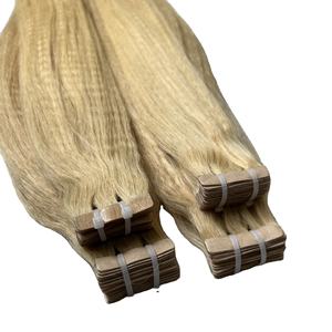 Extensiones de Cabello con Clip, Cabello Humano Vietnamita de Lujo, Super Double Drawn, 100% de un Solo Donante, Punta Natural con Cinta Adhesiva - Product Image 1