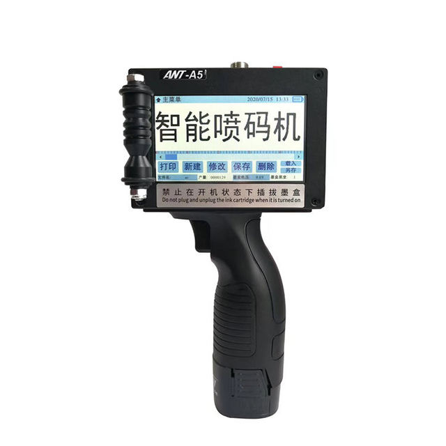 A3TIJ 12.7mm Thermal Inkjet Handheld Printer Portable Inkjet Printer for QR Code Production Date Batch Number Logo Printing